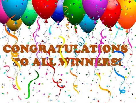 CONGRATULATIONS TO ALL WINNERS IN THE PRINCESS .